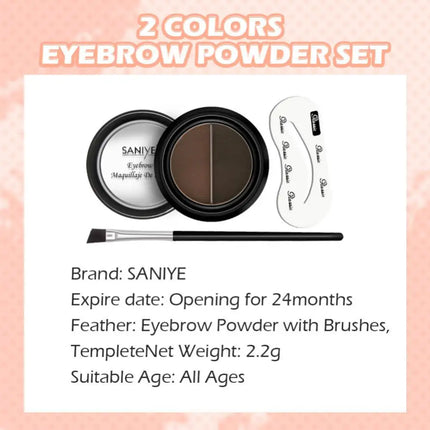 Lazy Eyebrow Powder Palette Kit 3D Thrush Natural Eyebrow Enhancers High Color Rendering Waterproof Lasting Eyes Makeup Cosmetic