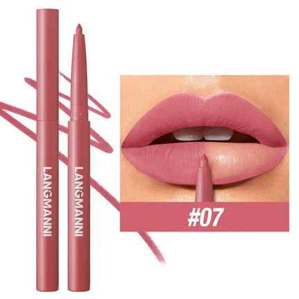12-color Matte Lip Liner Waterproof Plumping Stain Lipstick Natural Nude Pink Lip Liner Professional Outline Lips Contour Makeup