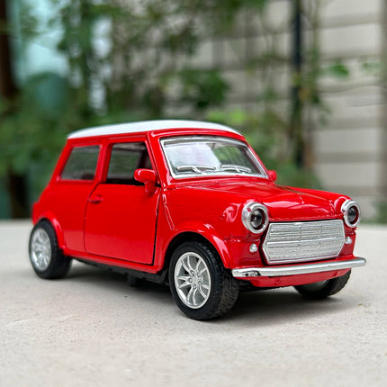 1:36 Alloy Vintage Diecast Car Model FIAT MINI Classic Pull Back Car Model Miniature Vehicle Replica For Collection Gift