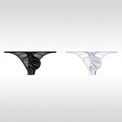 Men's Underwear Ice Silk Low Rise Sexy Bikini Briefs