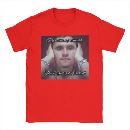 2026 Men_Women Charlie Kirk Face Rapper Meme Printed Retro Cotton T-shirt Street Fashion Casual Short Sleeve Round Neck T-shirt