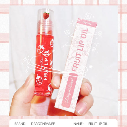 Hydrating Lip Oil Roller Gloss Moisturizing Nourishing Lip Balm Transparent Colorless Fruit Avocado Lip Care