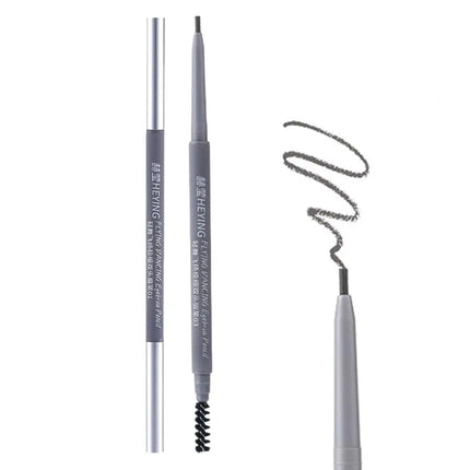Ultra Fine Double Ended Eyebrow Pencil Waterproof Sweatproof Long Lasting Natural Hair Like Strokes Beginner Friendly with Brush