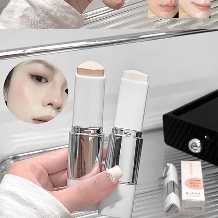 Lazy foundation stick, moisturizing and natural concealer makeup,matte makeup base,rare beauty,Keep makeup and sweat
