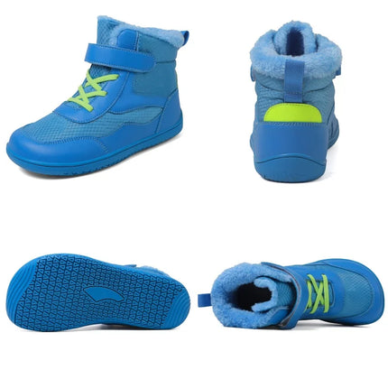 Kids Wide Toe Barefoot Snow Boots | Boys/Girls Winter Minimalist Sneakers | Girls Boys Warm Boot Toddler Little Big Kids