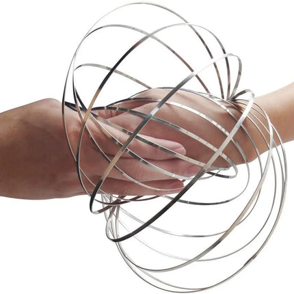 Spinner Ring Arm Magic Kinetic Spring 3D Bracelet Spring Fidget Ring Rainbow Interactive Spring Toy Gift for Adult Stress Relief