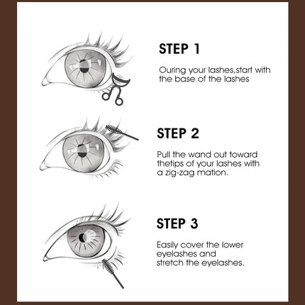 IMAGIC Mascara 4D Black Silk Fiber Long-lasting Waterproof Volume Lengthening Eyelashes Natural Curling Makeup Korean Cosmetics