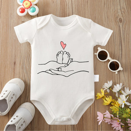 I Love My Family 100% Cotton Bodysuit Soft Baby Cloths Best Gift for Baby Onesie Jumpsuit for 0 To 12 Months Cute Newborn