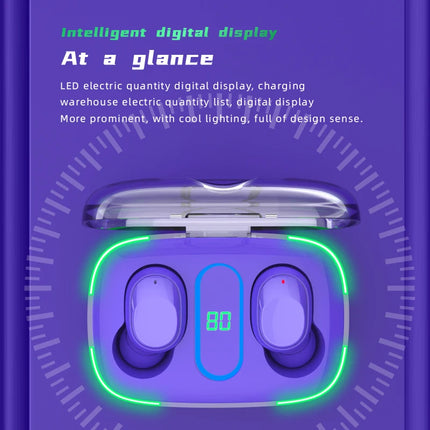 Y90 TWS Bluetooth Earphone 5.3 Wireless Headset IPX7 Waterproof Deep Bass Earbuds True Wireless Stereo Headphone Sport Earphones