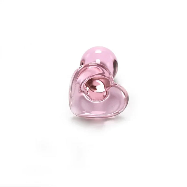Cute Heart Glass Butt Plug Sex Toy Explore Ball Bullet Ass Masturbation Women Men Gay Stimulate Orgasmic Lesbian Anus Game
