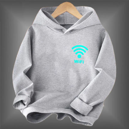 New Fashion Boy Luminous Lightning Printed Hoodies Sweatshirts Fashion Pullover Hoodie Streetwear Glowing Tops