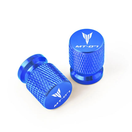 2PCS For YAMAHA MT-07 MT07 mt 07 all year 2017 2018 2019-2025 Motorcycle CNC Wheel Tire Valve Air Port stem caps Accessories
