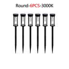 6PCS-Round / Warm White