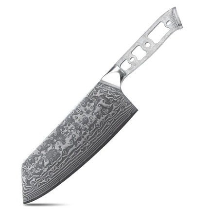 TURWHO DIY Kitchen Knives Blank Blade 67 Layer Damascus Steel VG10 Japanese Chef Santoku Kiritsuke Slicing Utility Knife Parts
