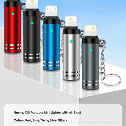 Lightning Mobile Cigarette Lighter Adapter Air Blowing Cigarette Lighter Phone OTG Power Supply Portable Mini Cigarette Lighting