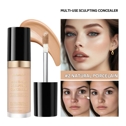 Lakerain 5-Color Waterproof Concealer Matte High Coverage Oil-Control Foundation For Acne Scars And Dark Circles Cosmetics
