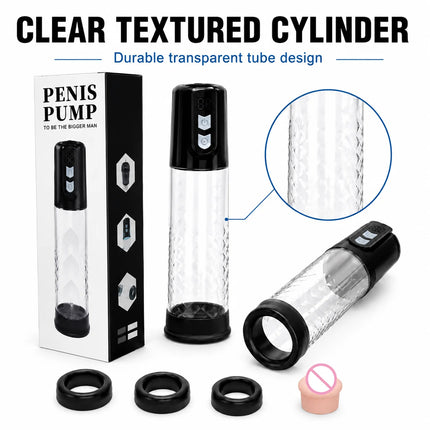 Electric Penis Pump Penis Enlargement Sex Toys Vacuum Pump for Men Extend Pump Penis Extender Male Masturbator Dick Adult Goods