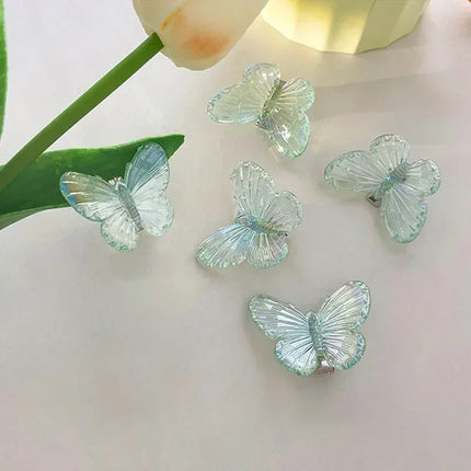 5pcs Korean Style Elegant Butterfly Hair Claw Cute Multicolor Hair Clip Claw Clamp Braid Hair Headwear Girls Accessories