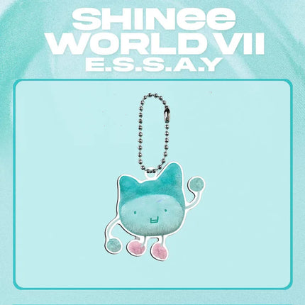 Kpop SHINee  Cartoon Keychain 7th Concert Bead Chain Bag Charms Keyring Pendant Onew Jong Hyun Fans Gifts Collection Accessories