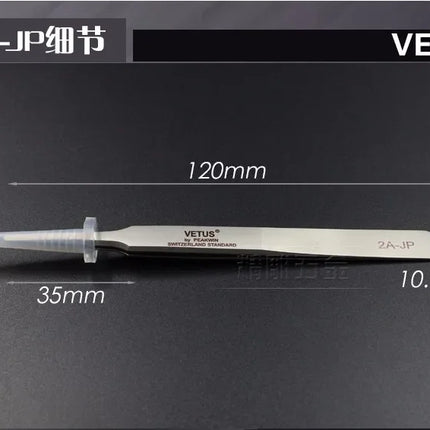 100% Original VETUS JP Series Premium Tweezers for Eyelash Extensions Anti-static Hyperfine High Precision Makeup Pinzas