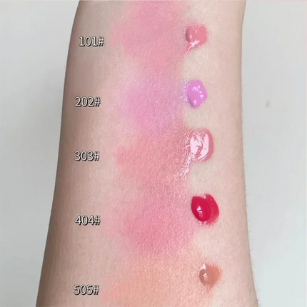 Monochrome Liquid Blusher Lightweight Color Rendering Natural Brighten Matte Rouge Blush Waterproof Facial Contouring Cosmetics