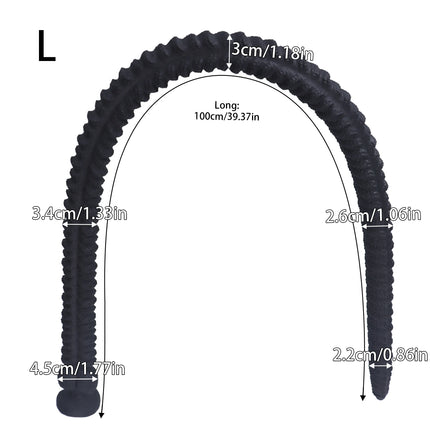 Super Long Anal Plug Soft Silicone Big Butt Plug Adult Sex Toys Dilator Training Expansion Huge Long Anal Plug For Women Men Gay