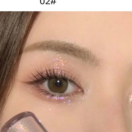 Liquid Eyeshadow Pearlescent Shimmer Long Lasting Monochrome Pearly Fine Sparkling Sequins Eye Shadow Highlighter Quick Drying