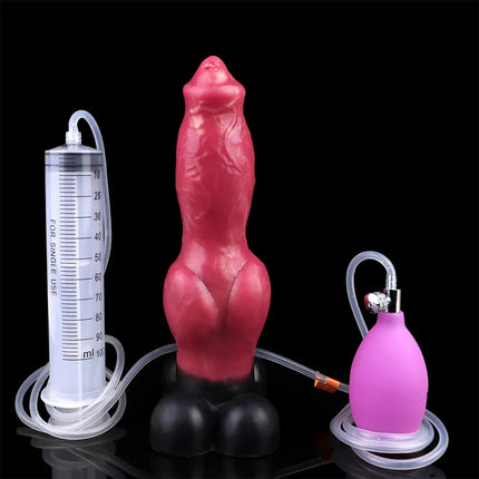 LEZEE Inflatable Dildo Soft Silicone Dog Dildos Squirting Penis Soft Buttplug Penetration Anal Plug Sex Toys For Women