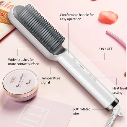 2 in 1 Electric Straightening Comb Straight Hair Is Formed Smoothly in One Step Curls Are Easily Created Multifunctional Styling