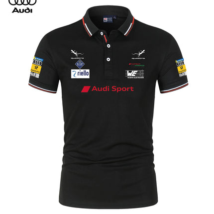Audi Motorsport Racing Team Polo Shirts, T-Shirts, Collarless Casual T-Shirts, Men's and Women's Daily Casual Polo Shirts