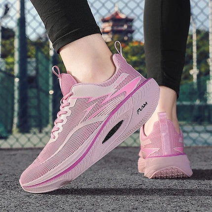 Sneakers Men Mesh Breathable Running Shoes Unisex Light Soft Thick Sole Hole Couple Shoes Athletic Sneakers Women Shoes Sport