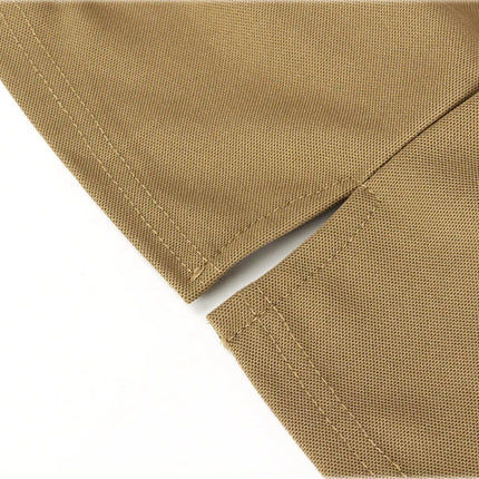 Men's Quick Dry Embroidered Polo Shirts Summer Custom Plus Size Military Clothes Tactical Plain Turn-down Army T-shirts