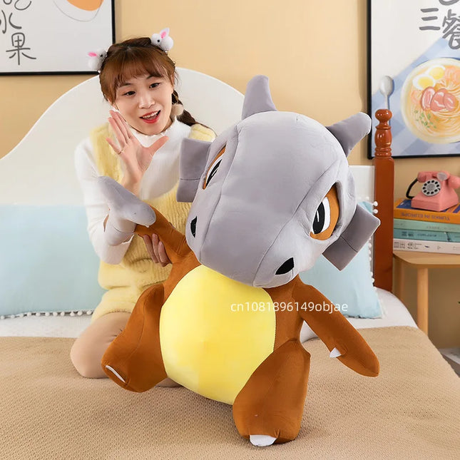 80cm Super Big Size Pokémon Cubone Anime Plush Stuffed Doll Plush Animal Comfortable Soft Doll Children's Birthday Gift Anime Toy