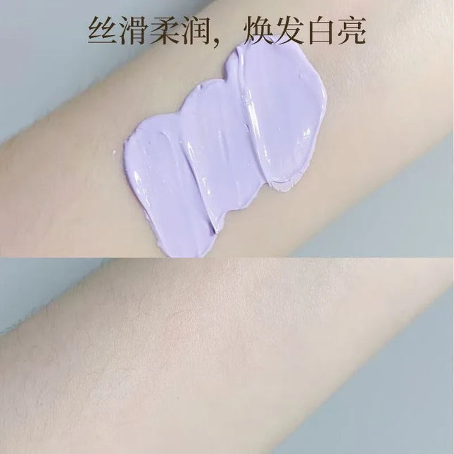 Hydrating Face Primer UV Protection Makeup Base Watery Lightweight Texture Color Correcting Lavender Brighten Skin Tone Poreless