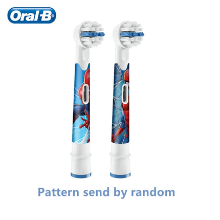 Oral B EB10 Kids Electric Toothbrush Replacement Heads Tiny Round Head Soft Bristle Teeth Cleaning Brush Refill Spiderman Frozen