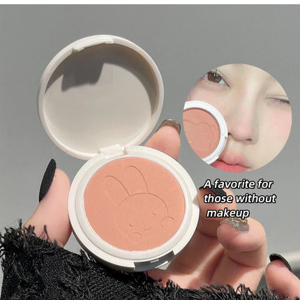 Monochrome Blush Palette Matte Peach Rouge Cute Bunny Rose Red Cheek Tint Blusher Powder Natural Face Contouring Shadow Makeup