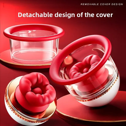 Portable Breast Sucking Massager with Lick Suction Clitoris Bite Vibrator Women Pleasure Sexual Toy for Female Sexual Wellbeing