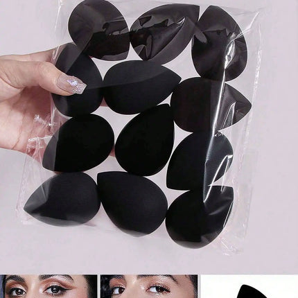 12PCS Latex-Free Makeup Sponge Set - Ultra Soft Beauty Blenders for Foundation & Concealer, with Travel Pouch