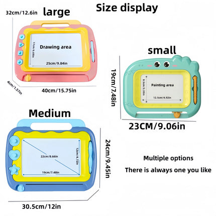 Add size magnetic children's drawing board, erasable writing board, graffiti board, toy baby drawing dinosaur drawing board