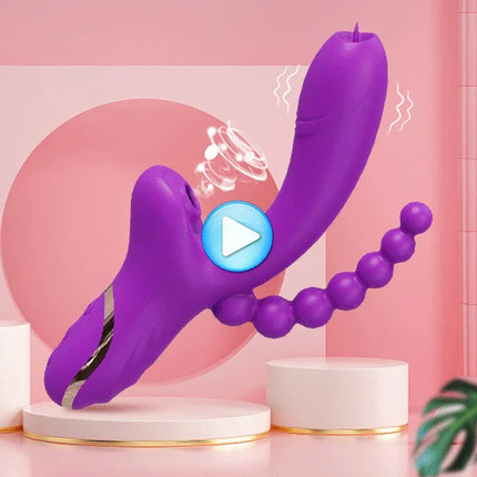 Sex Toys Clit Sucker Dildo Vibrator for Women Female masturbation Clitoris G Spot Tongue Licking Anal Stimulator Fast Squirt 18+