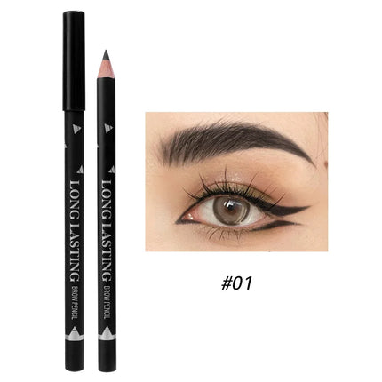 3pcs Waterproof Eyeliner Eyebrow Pencil Professional Long Lasting Natural Eye Brow Enhancers Non-smudge Eyeliner Eyes Cosmetics