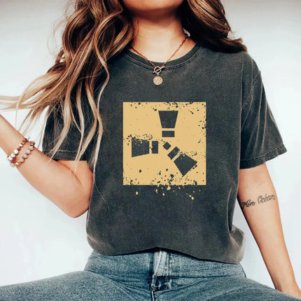 Rust Gaming T-Shirt: Unisex Retro Logo T-Shirt Couple Cotton Loose-fitting Streetwear Top  women clothes oversized t shirt
