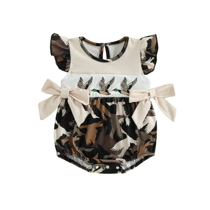 Baby Toddler Girl Bowknot Romper Doll Collar Sleeveless Bodysuit Cute Summer Infant Clothes 2026 New