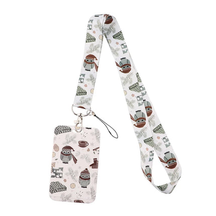 New Sakura Cherry Blossoms Flower lanyard card ID Badge Holder Keychain Pass Gym Mobile Kids Key Holder Key Rings Gift