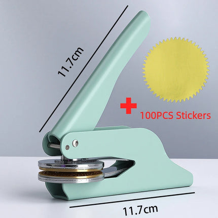 Custom Embosser Stamp Personalized Stamps Customized Logo Wedding Library Book Private Party Invitation Brass Embossing Seal DIY
