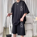 Xl / Black [top + shorts]