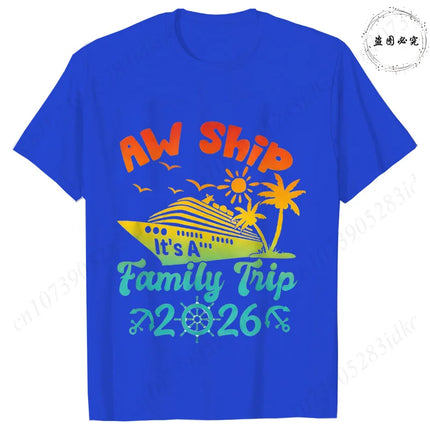 2026 Family Vacation Matching T-shirts Making Memories Together Gradient Print Tops Summer Trips Cruise Holidays Women Clothing