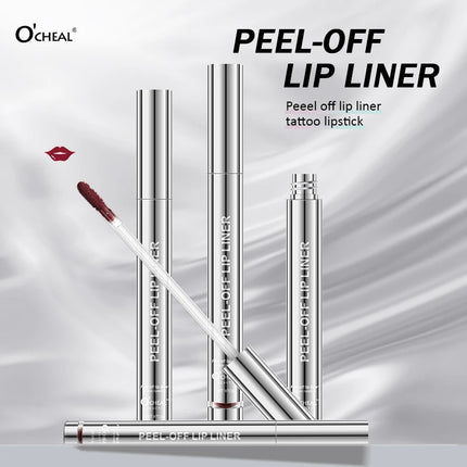 O'CHEAL Peel Off Lip Lip Liner Long-Lasting Lip Gloss High Color Rendering Tear-off 6 Color Waterproof  Matte Lip liner Makeup