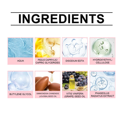 Gentle Collagen Makeup Remover for Sensitive Skin Waterproof Pore Cleansing Non Comedogenic 100ml Travel Size Facial Cleanser