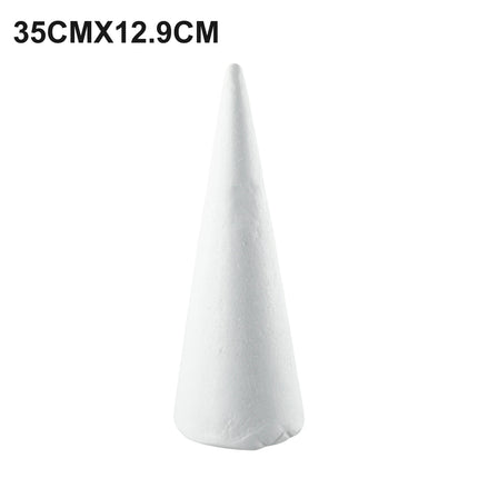 Christmas Foam Cones Polystyrene Foam Tip Cone DIY Craft Accessory Handmade Party Celebration Festival Decorations